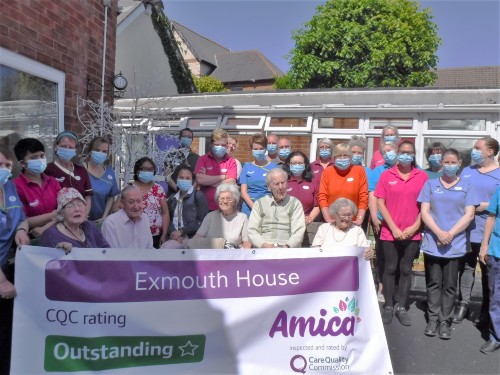 Exmouth House Celebrates Their 'Outstanding' rating from CQC Image
